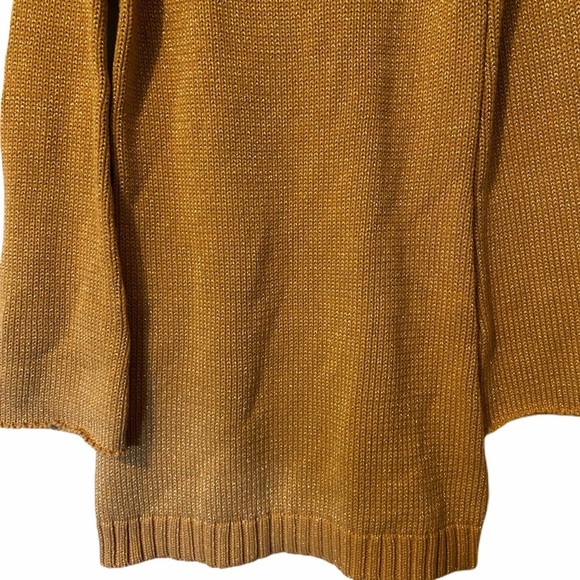 Somedays‎ Lovin gold metallic sweater dress small NWT - Picture 3 of 13